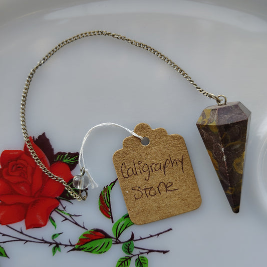 Calligraphy Stone Point Pendulum